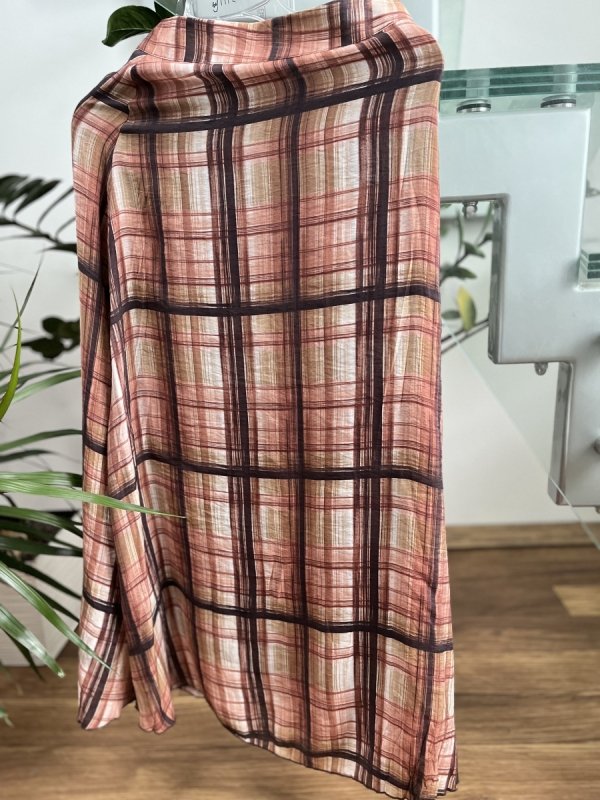 Spódnica Zara Beige Brown midi boho