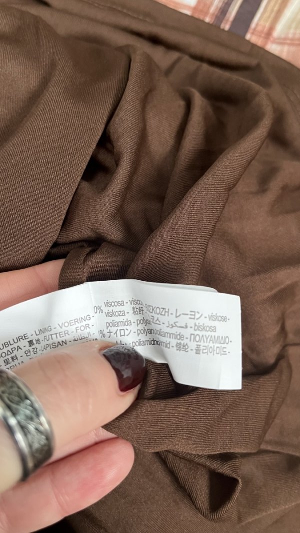 Spódnica Zara Beige Brown midi boho