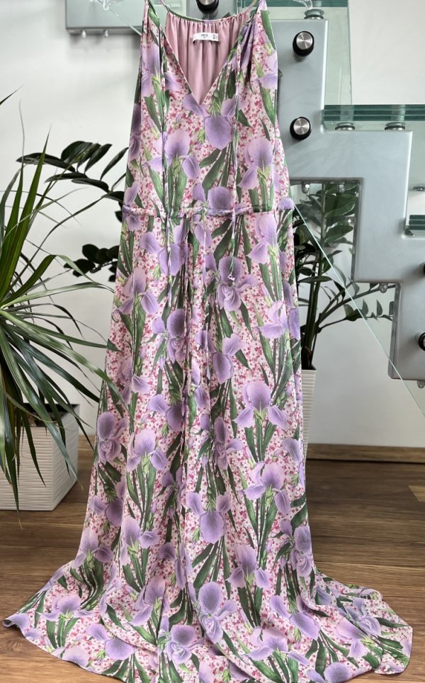 Zwiewna Sukienka Kwiaty Mango Boho Romantic