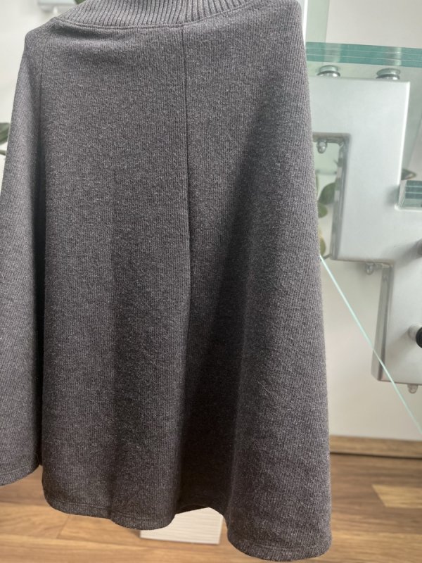 Szara spódnica Zara midi dzianina 