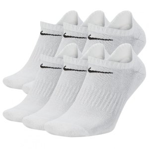 Nike skarpety stopki białe Everyday Cushioned 6pack SX7675-100 