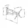 UCHWYT DO TV LCD/LED 17-32 20KG AR-57  ART reg.pion/poziom
