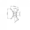 UCHWYT DO TV/monitora LCD/LED 17-32 20KG AR-58 ART reg.w pionie