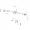 UCHWYT BIURKOWY DO 3 MONITORÓW LED/LCD 13-20 L-03A ART PREM