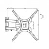 UCHWYT DO TV LED/LCD 19-46 25KG CV-27 regul. pion/poziom