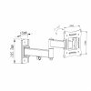 UCHWYT DO TV LCD/LED 10-27 15KG AR-82  ART reg.pion/poziom 28cm