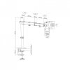 UCHWYT BIURKOWY DO 1 MONITORA LED/LCD 13-32  8kg L-01X ART