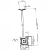 UCHWYT SUFITOWY DO TV LED/LCD AR-21XP 13-37 51-71cm 25kg ART