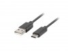 Kabel Lanberg QC 3.0 CA-USBO-20CU-0018-BK (USB 2.0 typu A - USB typu C ; 1,8m; kolor czarny)