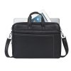 RIVACASE TORBA NA LAPTOP 16 ORLY, CZARNA, MATERIAŁ WODOODPORNY, KIESZENIE NA TABLET 10,1, SMARTFON, DOKUMENTY I AKCE