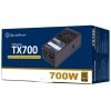 Silverstone TX700 Gold moduł zasilaczy 700 W 20+4 pin ATX TFX Czarny