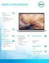 Dell Laptop Dell Pro 14 Plus PB14250 W11P U7 255U/16GB/512GB/14.0 FHD+/Int/FgrPr&SmtCd/FHD/IRCam/Mic/WLAN+BT/BcklKb/3C/3YPS Aluminum
