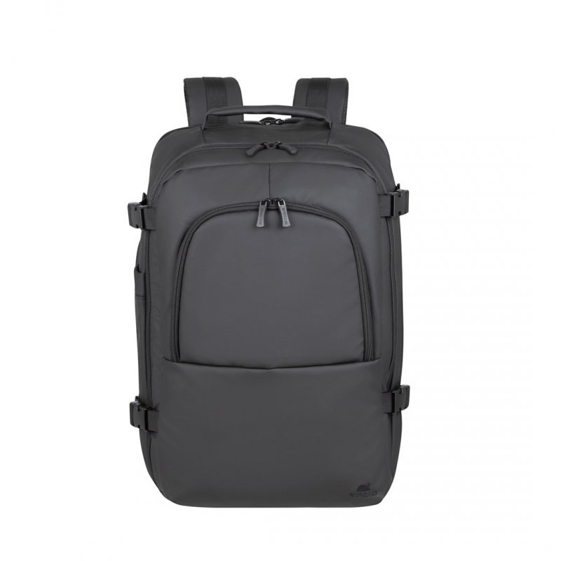 RIVACASE PLECAK NA LAPTOP 17,3&quot; TEGEL ECO, CZARNY, MATERIAŁ WODOODPORNY, EKO RPET, KIESZENIE NA SMARTFON, DOKUMENTY,AKCESOR