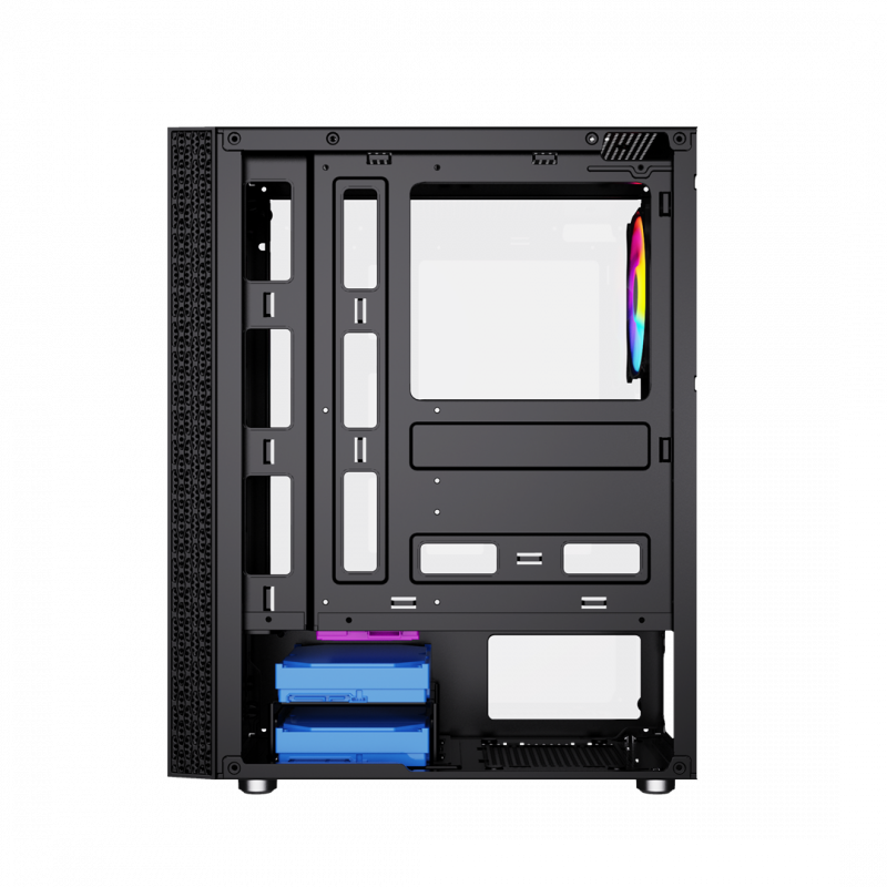 GEMBIRD OBUDOWA FORNAX 2500 MIDI-TOWER (1X USB 3.0, 2X USB 2.0, HD AUDIO, SZKLANY PANEL BOCZNY) CZARNA