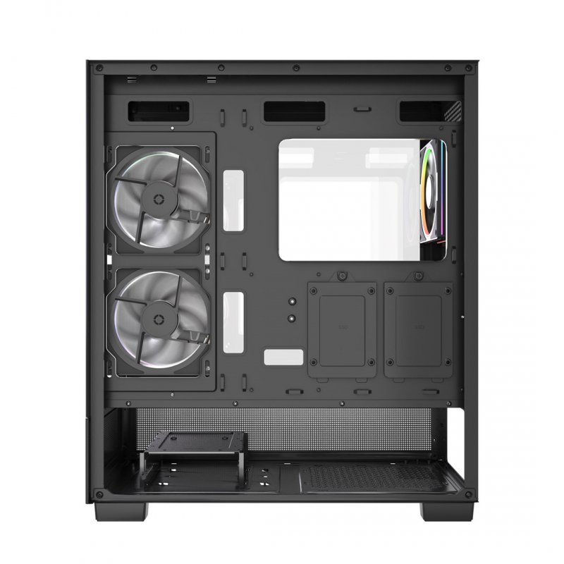 GEMBIRD OBUDOWA FORNAX X550 AQUARIUM MIDI-TOWER (2X USB 3.1, 1X USB TYPE-C) 3X FAN, CZARNA