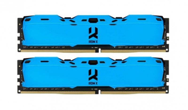 GOODRAM DDR4 16GB PC4-25600 (3200MHz) 16-20-20 DUAL CHANNEL KIT IRDM X BLUE 1024x8