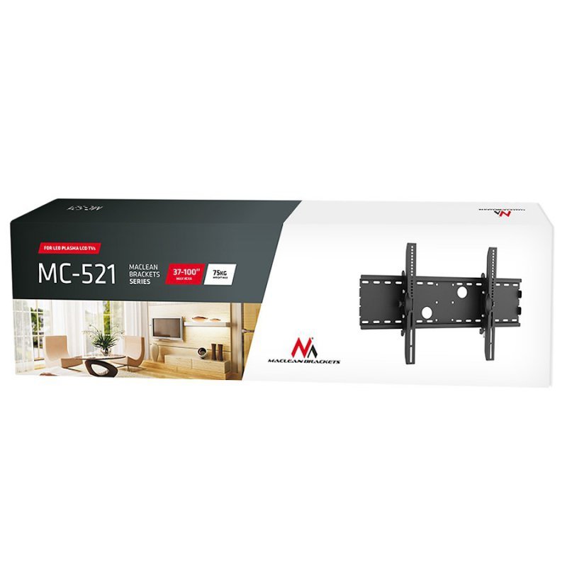 Uchwyt ścienny do telewizora Maclean MC-521B (ścienne, Uchylny - 70&quot;; max. 75kg)