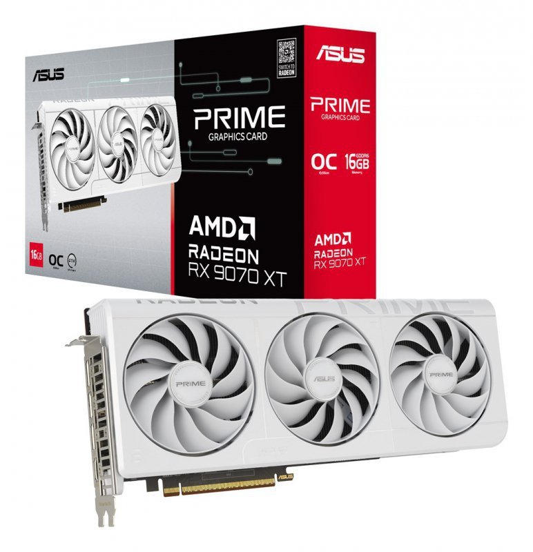 Karta graf. ASUS PRIME RX9070XT O16G WHITE