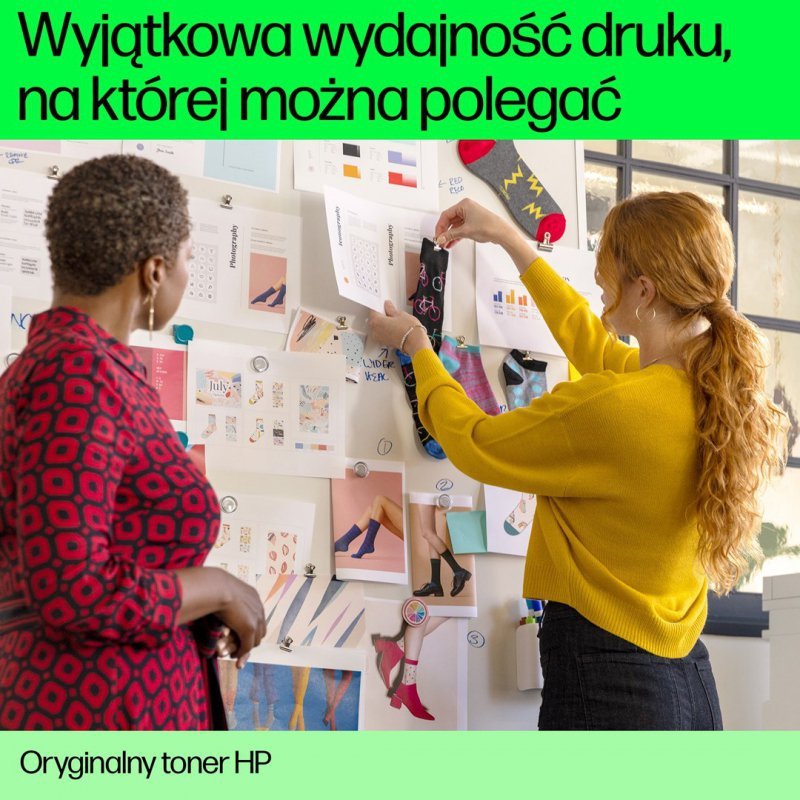 HP Oryginalnym wkładem z żółtym tonerem o wysokiej wydajności 213X LaserJet