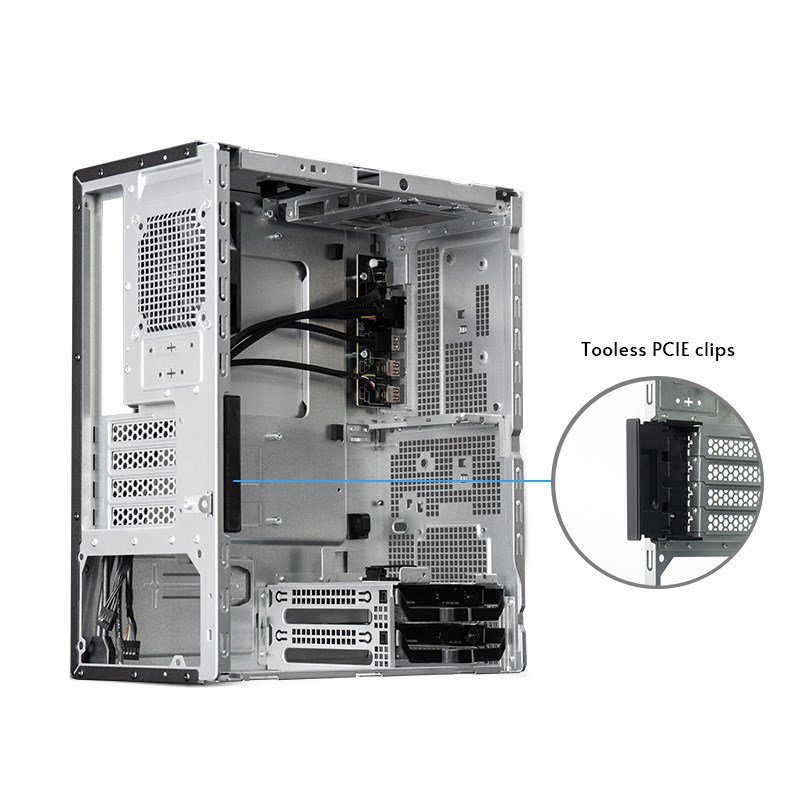 Chieftec Midi Tower BS-20B-OP, Schwarz o.NT Czarny
