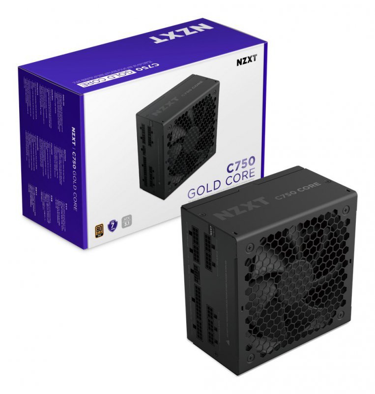 NZXT C750 Gold Core moduł zasilaczy 750 W 24-pin ATX ATX Czarny