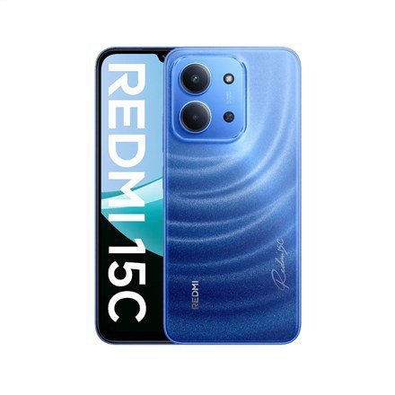 Smartfon Xiaomi Redmi 15C Księżycowy błękit 6,9" IPS LCD, RAM 4GB, pamięć 256GB, 4G, Dual SIM, aparat 50MP