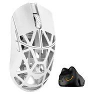 WLMOUSE Beast X Mini Pro Solid Sides Gaming Maus, Omron Optical Switches - weiß