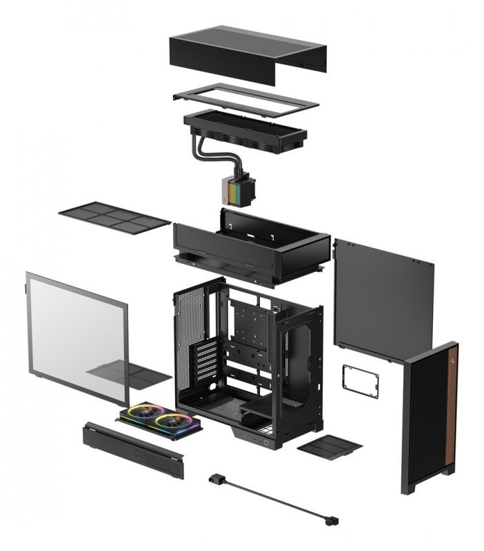 DeepCool CL6600 Midi Tower Czarny