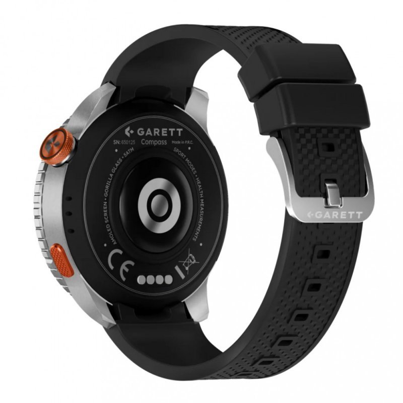 Garett Electronics Smartwatch Compass GPS srebrny