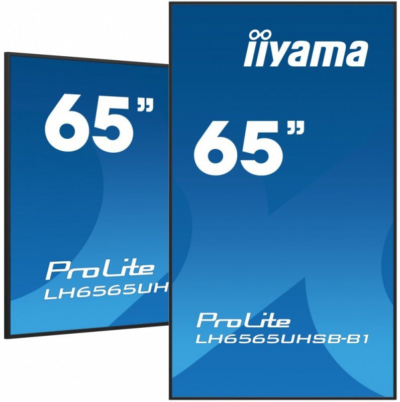 IIYAMA *IIYAMA 65&#39;LH6565UHSB-B1, 24/7,IPS,ANDROID.11,4K,800cd, iiSignage2, SDM, 2x HDMI, DP, 2x USB,2x 10W, RJ45, WiFi, 4/32
