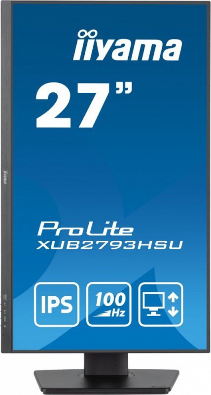 IIYAMA Monitor 27 cali XUB2793HSU-B7,IPS.HDMI.DP.2x2W.USBx2,300cd