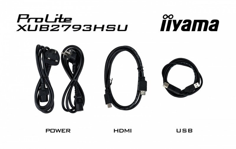 IIYAMA Monitor 27 cali XUB2793HSU-B7,IPS.HDMI.DP.2x2W.USBx2,300cd