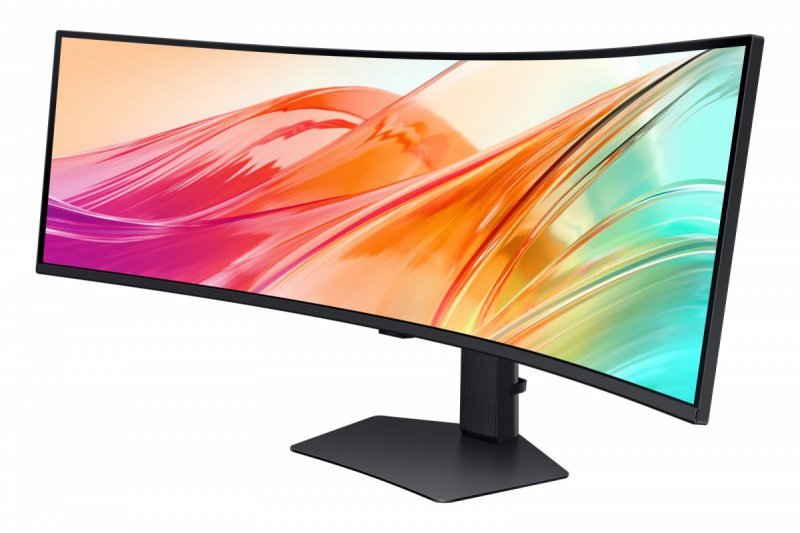 Samsung Monitor 49 cali ViewFinity S95UF VA 5120x1440 DQHD 32:9 2xHDMI 1xDP 1xUSB-C 1xUSB-B 3xUSB-A 5ms 120Hz zakrzywiony głośni