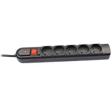 Listwa zasilająca TRACER PowerGuard + 1.8 m Black (5 gniazd)