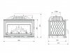 KAWMET Wkład kominkowy żeliwny W16 9,4 kW ECO