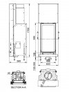 Wkład kominkowy DORAKO Linea V 1070
