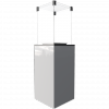Ogrzewacz gazowy PATIO MINI szkło/biały - sterowanie manualne