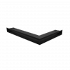 Kratka kominkowa LUFT narożny lewy czarny 60x40x6