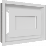 Kratka kominkowa WIND biała 22x30
