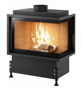 Wkład kominkowy KOBOK EKO 670/450/400 prawa szyba