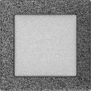 KRATKA kominkowa 17x17 czarno-srebrna