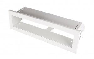 Kratka kominkowa OTWARTA 20x6cm biała