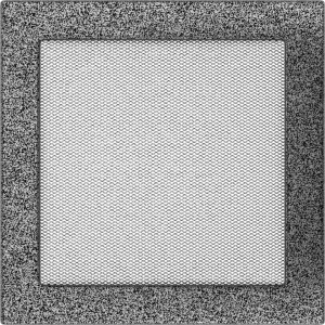 KRATKA kominkowa 22x22 czarno-srebrna