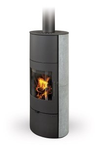 Piec wolnostojący ROMOTOP EVORA 02 AKUM - kamień