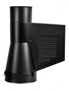 Generator Ciągu Kominowego V z kołnierzem zamykającym ocieplenie (otwierana) - czarny