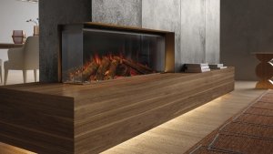 Kominek elektryczny LUMEN 1200 narożny