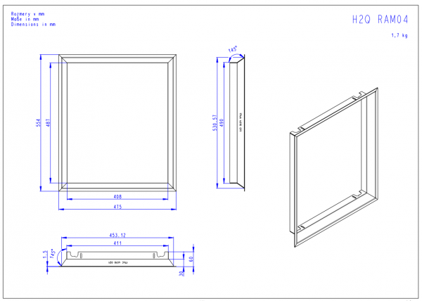 RAMKA H2Q RAM04 4S średnia