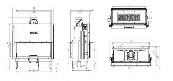 Wkład kominkowy ARDENTE 105x43.DGS 