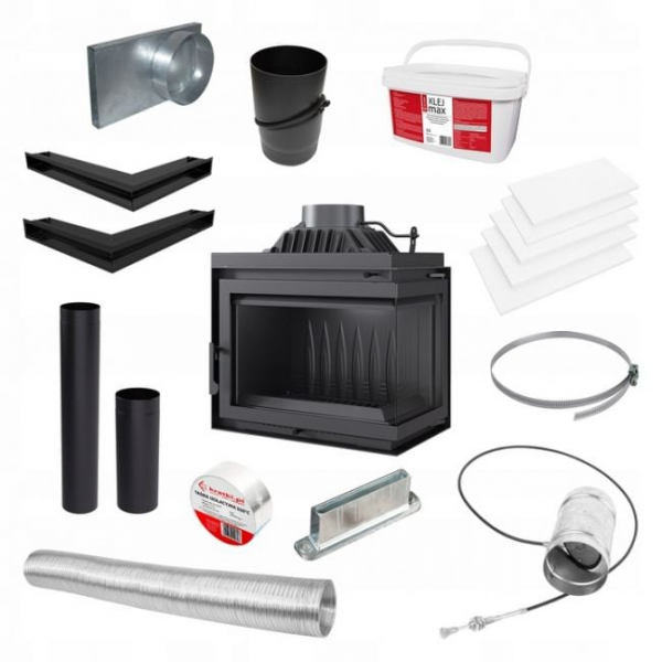 WKŁAD KOMINKOWY PRAWY SIMPLE 8KW + AKCESORIA