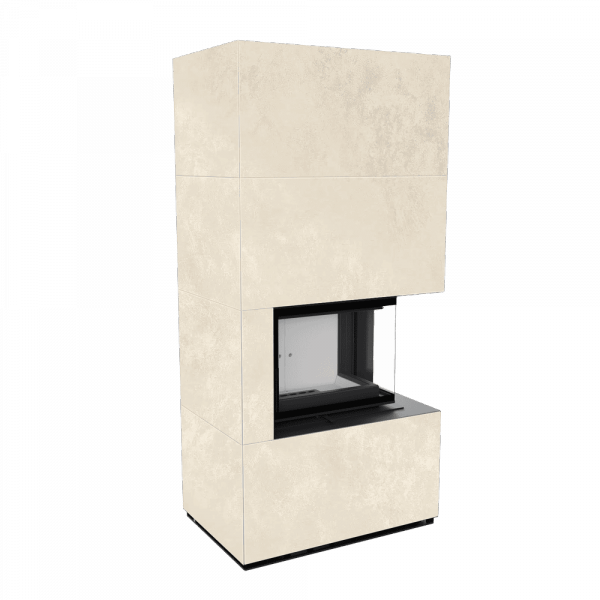 Kominek powietrzny modułowy FLOKI BOX prawy 8 kW Ø 160 zabudowa ze spieku